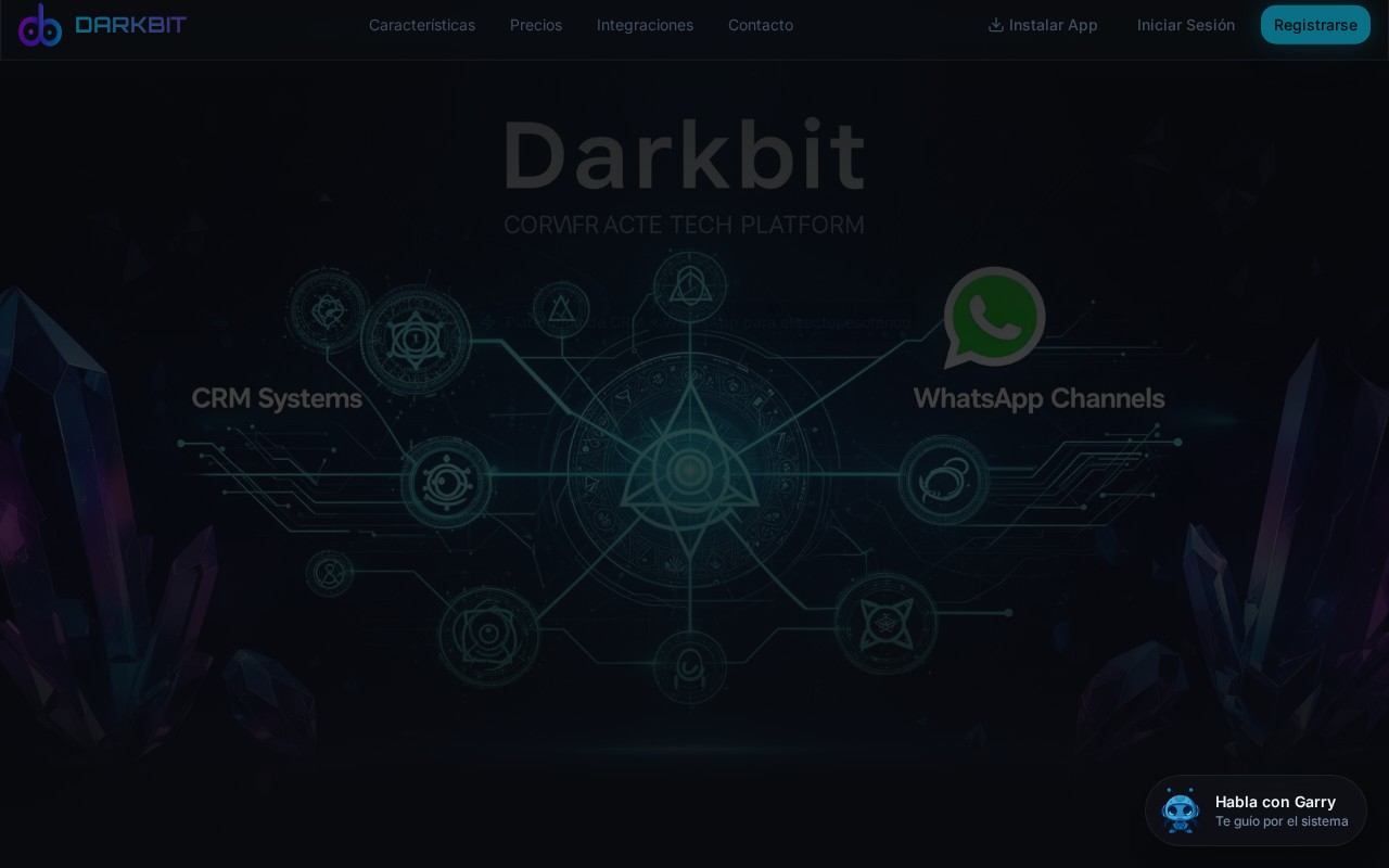 Página oficial de Darkbit CRM